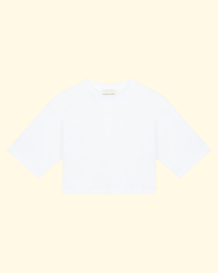 Gupo Cropped T-Shirt | White