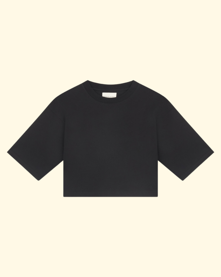 Gupo Cropped T-Shirt | Black