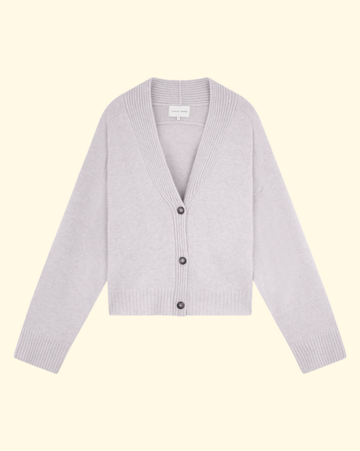 Kaia V Neck Cardigan | Oat Melange