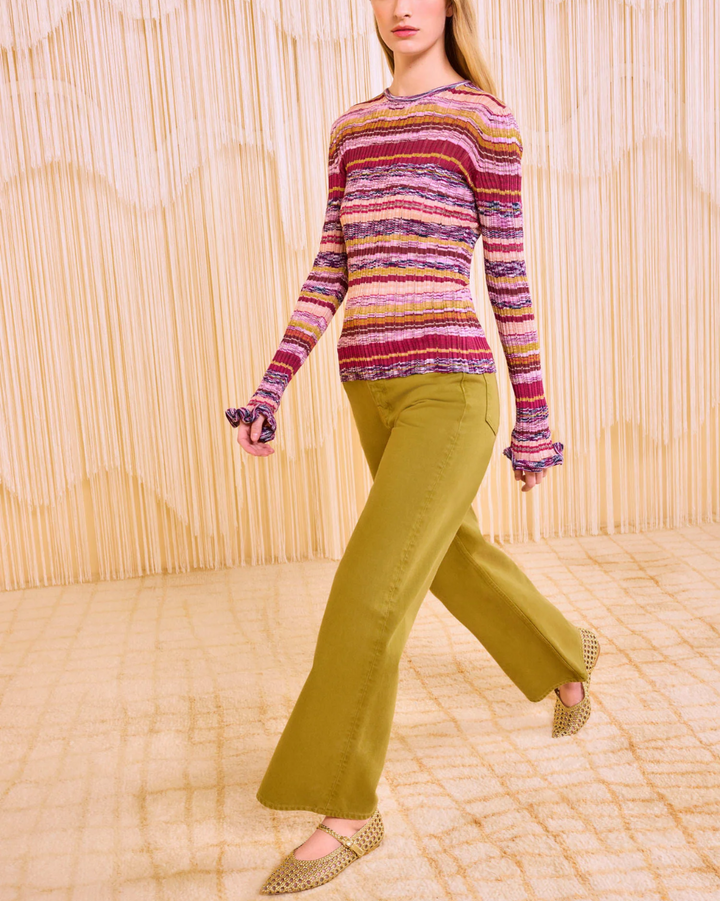 Maci Long Sleeve Knit Pullover | Prism