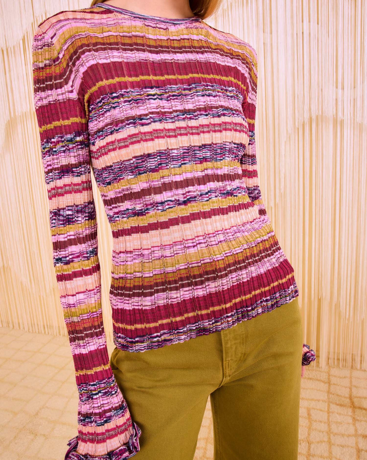 Maci Long Sleeve Knit Pullover | Prism