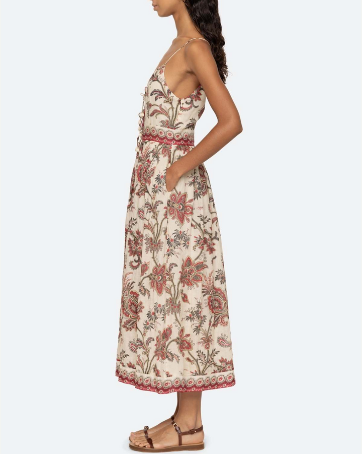 Cassandra Print Slip Dress | Multi