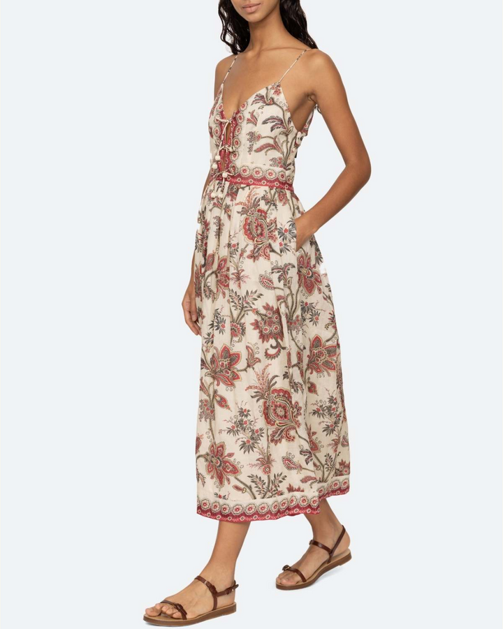 Cassandra Print Slip Dress | Multi