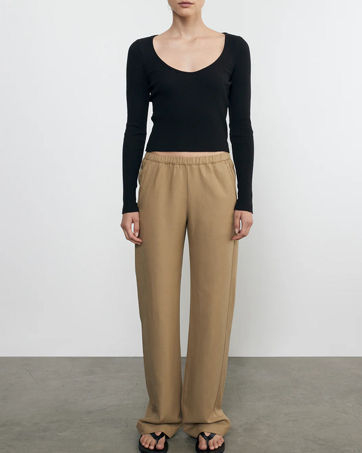 Pointelle Ballet Top | Black