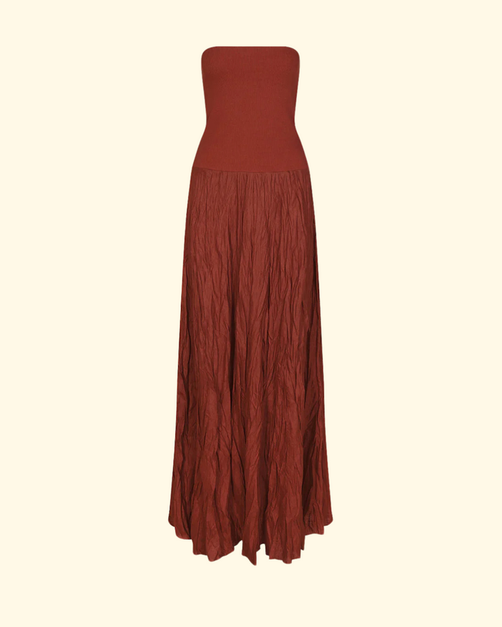 Light And Sound Ankle Skirt | Mocca