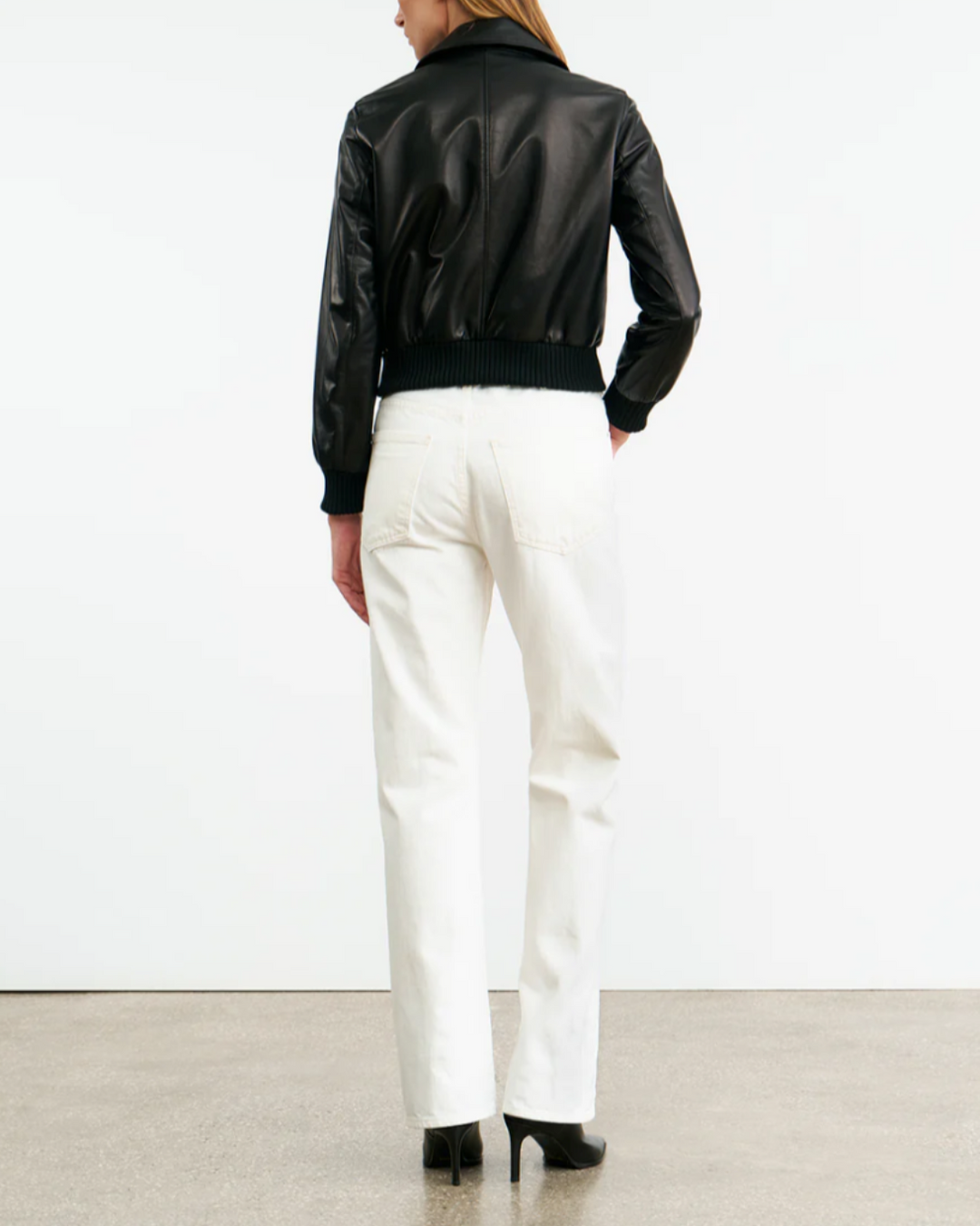 Redley Leather Bomber Jacket | Black