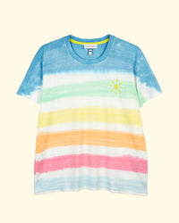 Tie Dye T-Shirt w/ Sun Embroidery | Multi