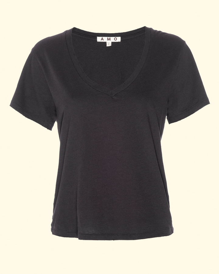 V-Neck Tee | Black