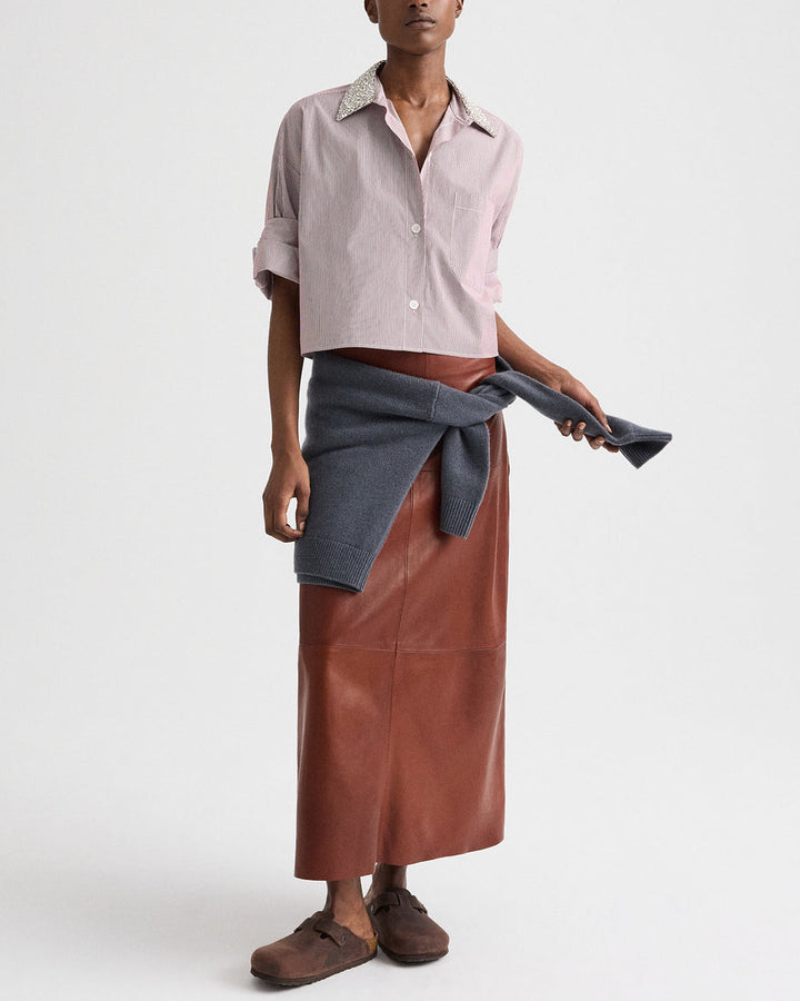 Next Ex W/ Crystal Collar | White/Wine