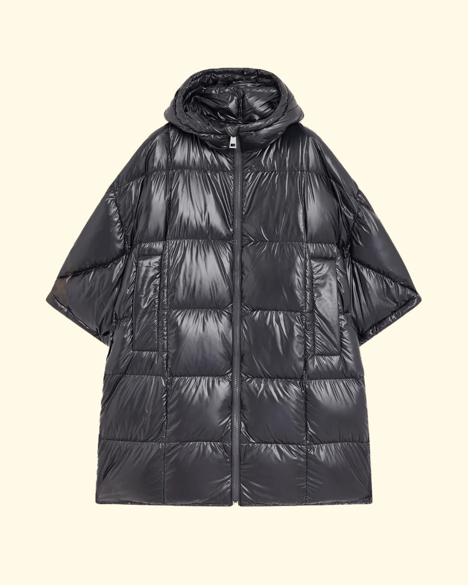 Quilted Cape | Nero