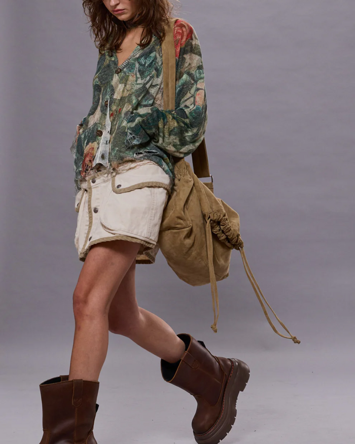 Boyfriend Cardigan | Camo Rose