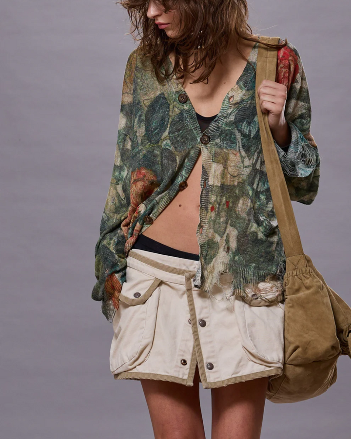 Boyfriend Cardigan | Camo Rose