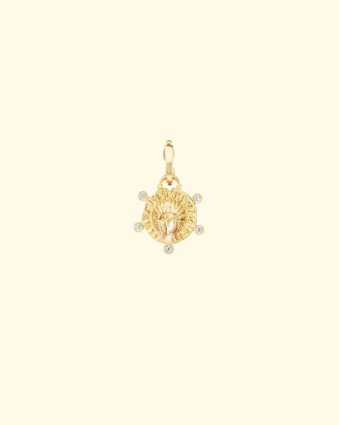 Elephant Quadriga + Sol Pendant | 3mm Caviar Chain