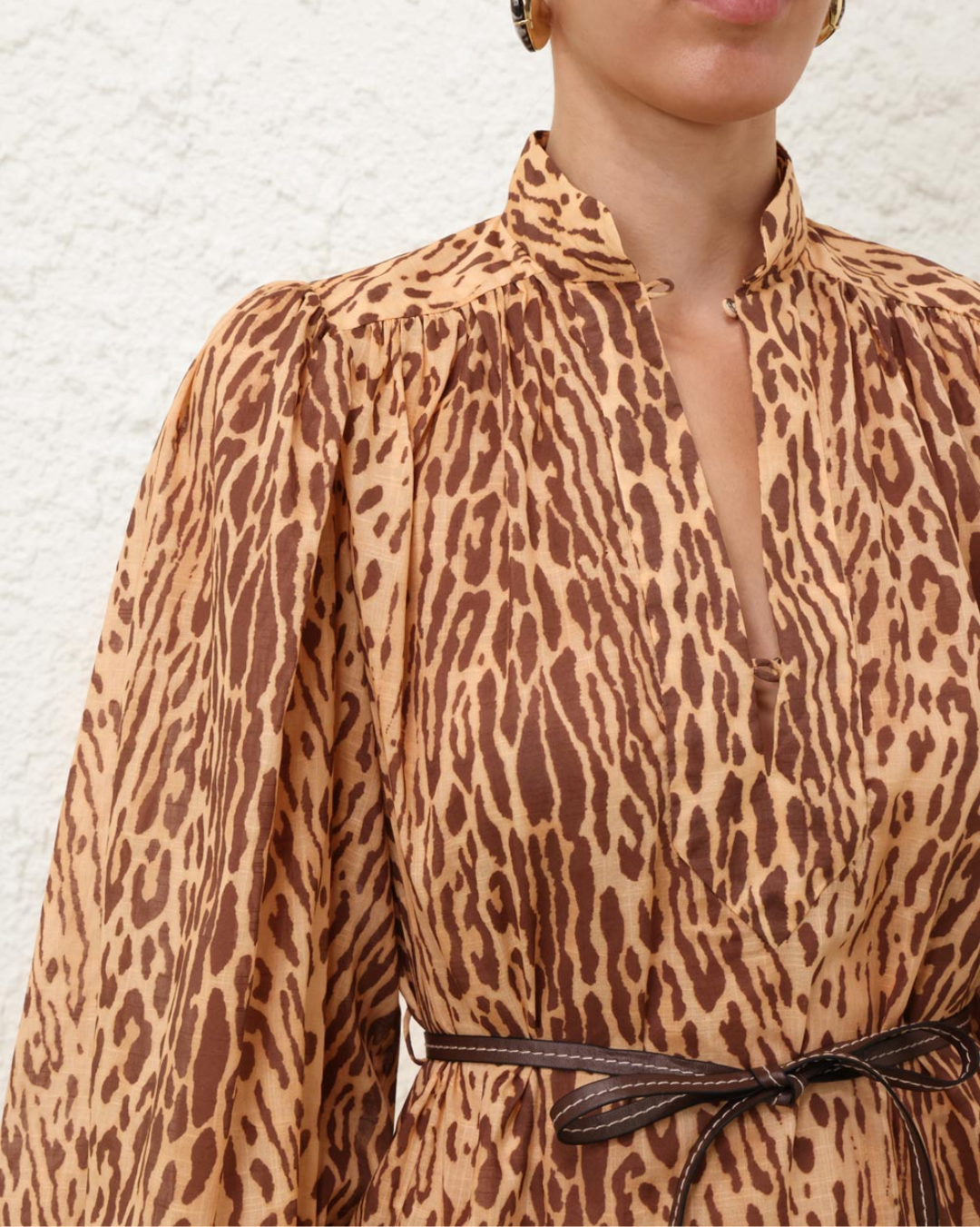 Cascadian Tunic Dress | Tan Leopard