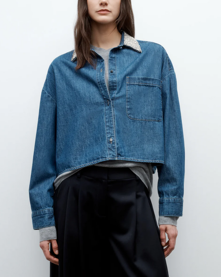 My Ex's Denim W/Crystal Collar