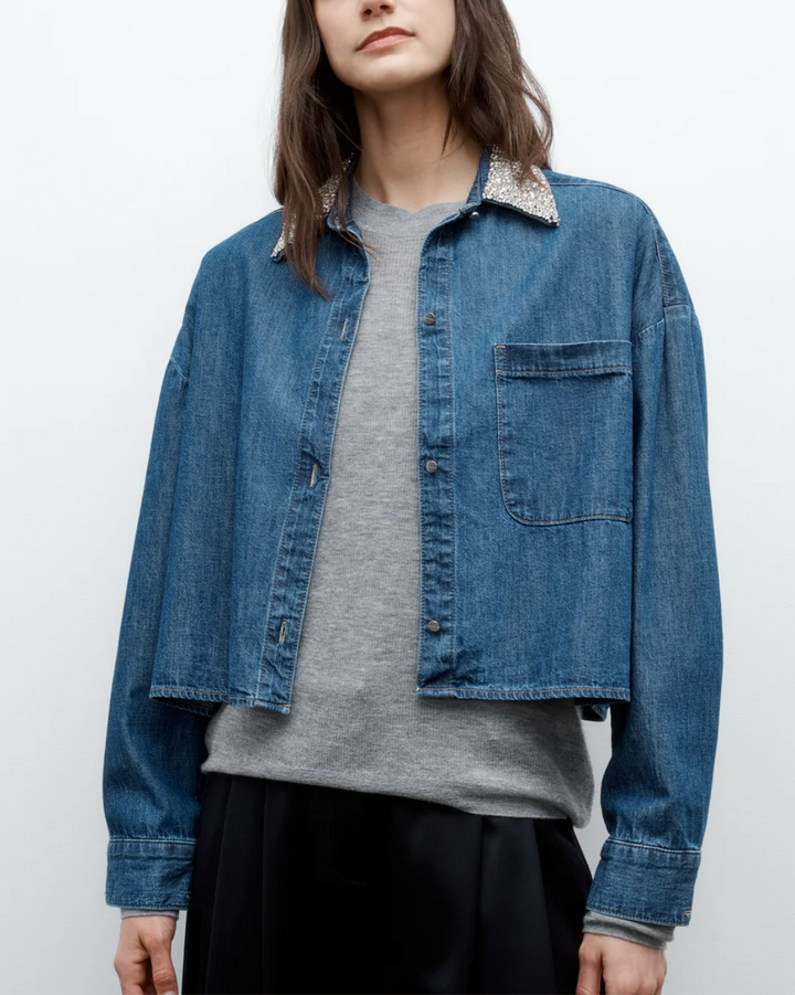 My Ex's Denim W/Crystal Collar