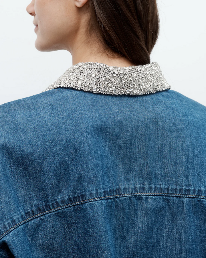 My Ex's Denim W/Crystal Collar