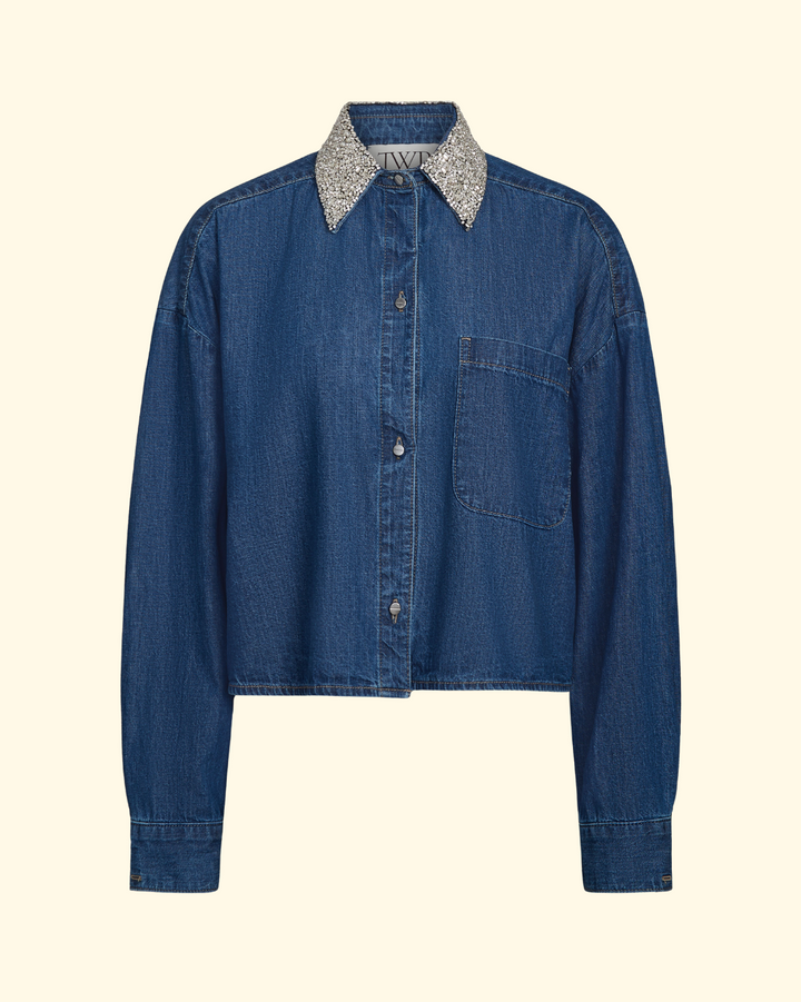 My Ex's Denim W/Crystal Collar