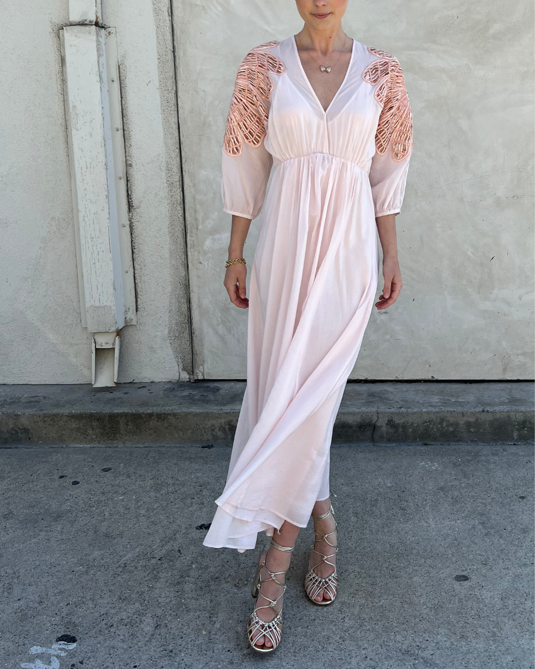 Botanical Flower co/se Voile Dress | Peso