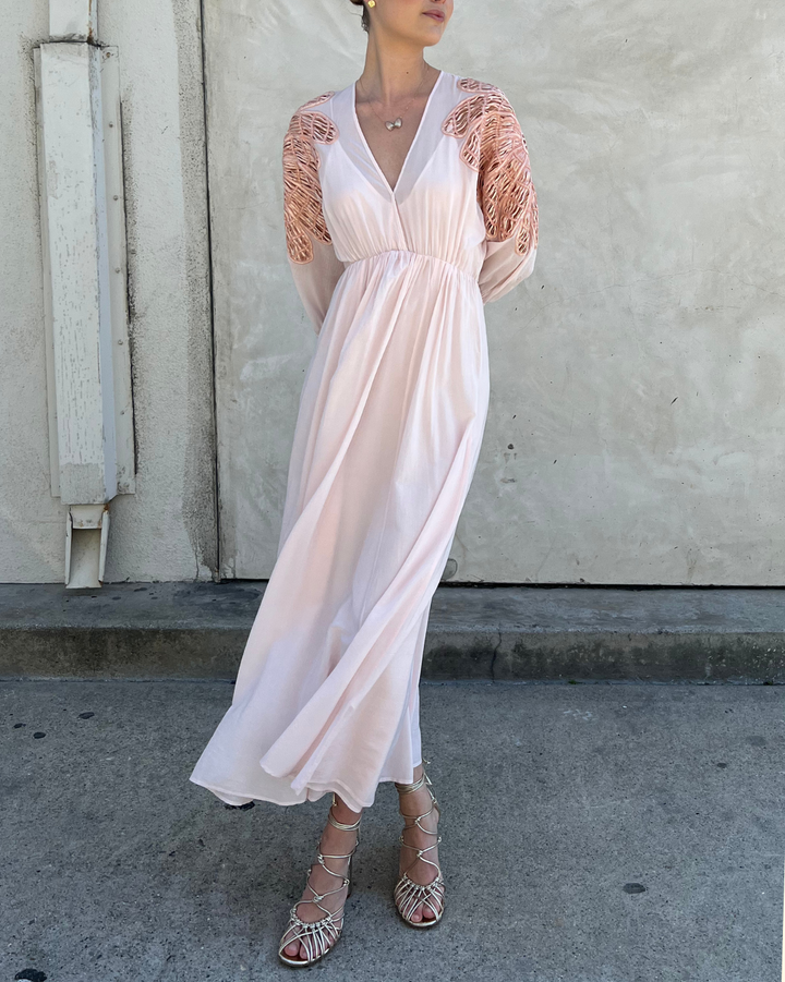 Botanical Flower co/se Voile Dress | Peso