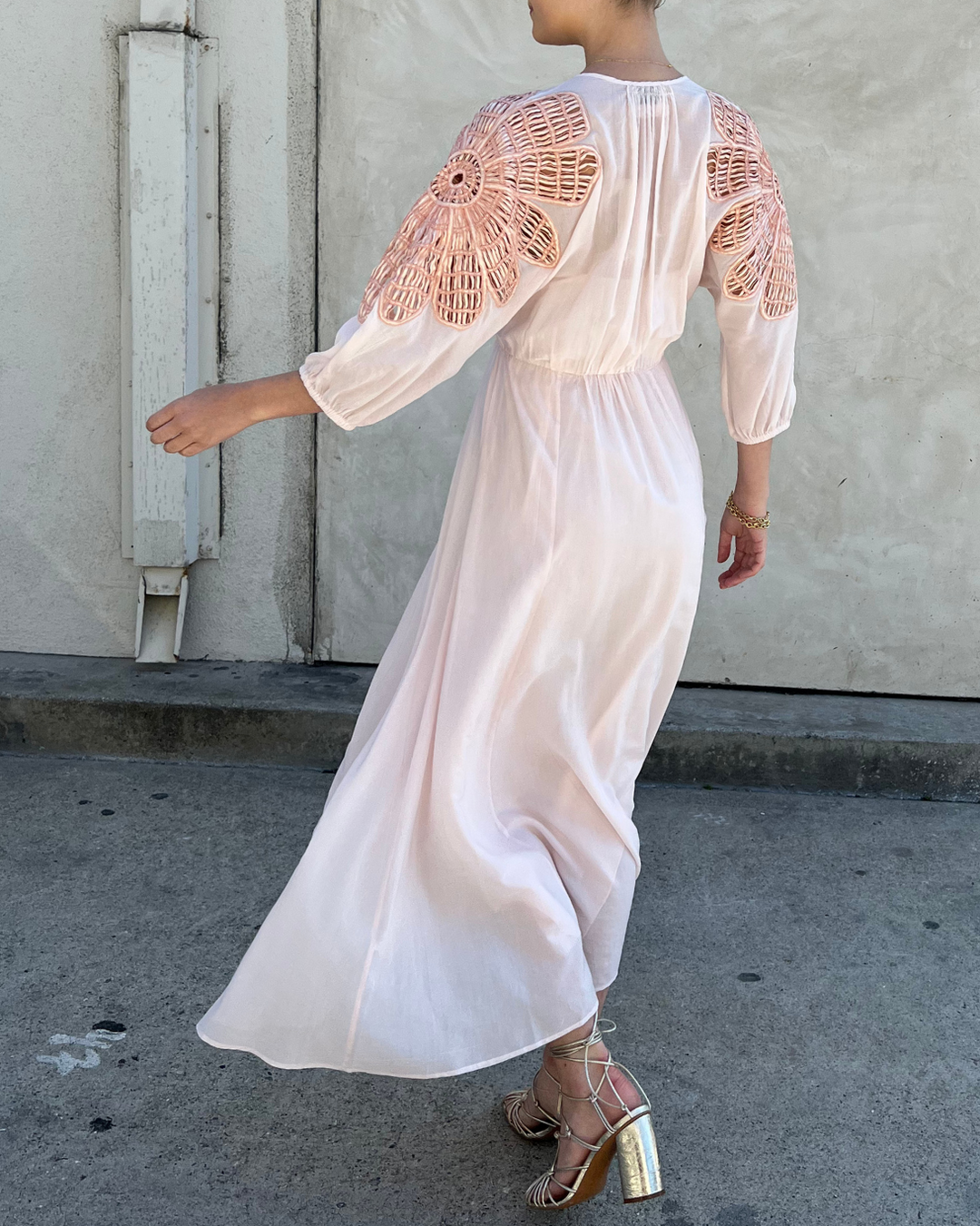 Botanical Flower co/se Voile Dress | Peso