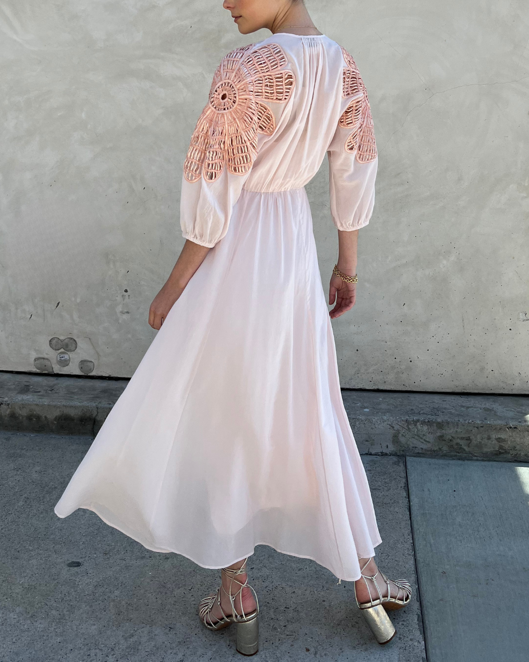Botanical Flower co/se Voile Dress | Peso