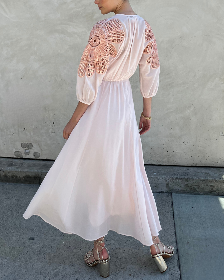 Botanical Flower co/se Voile Dress | Peso