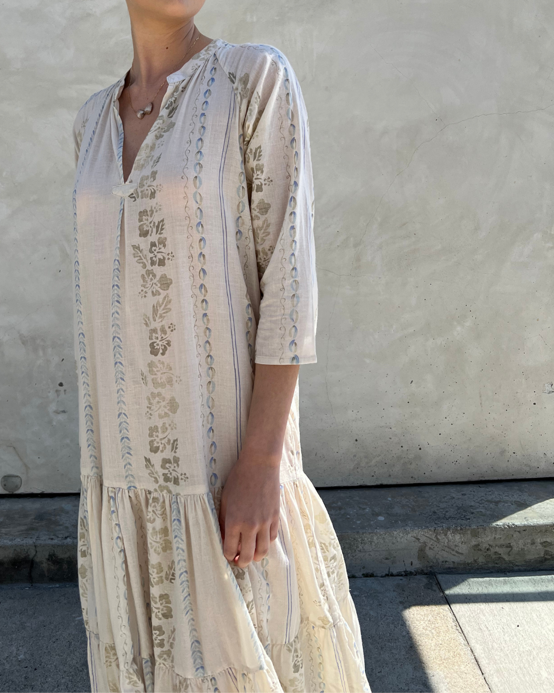 Monroe Long Dress | Powder