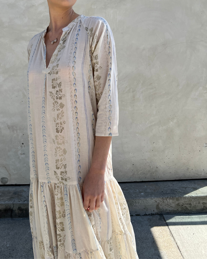 Monroe Long Dress | Powder
