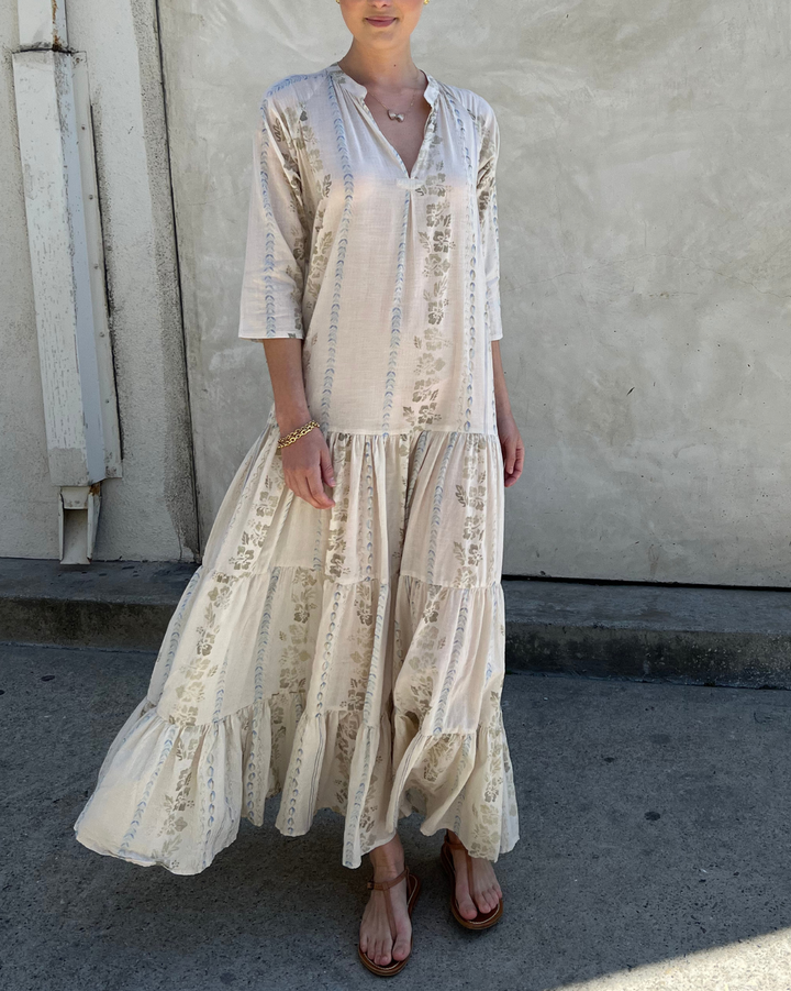 Monroe Long Dress | Powder