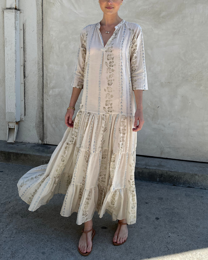 Monroe Long Dress | Powder