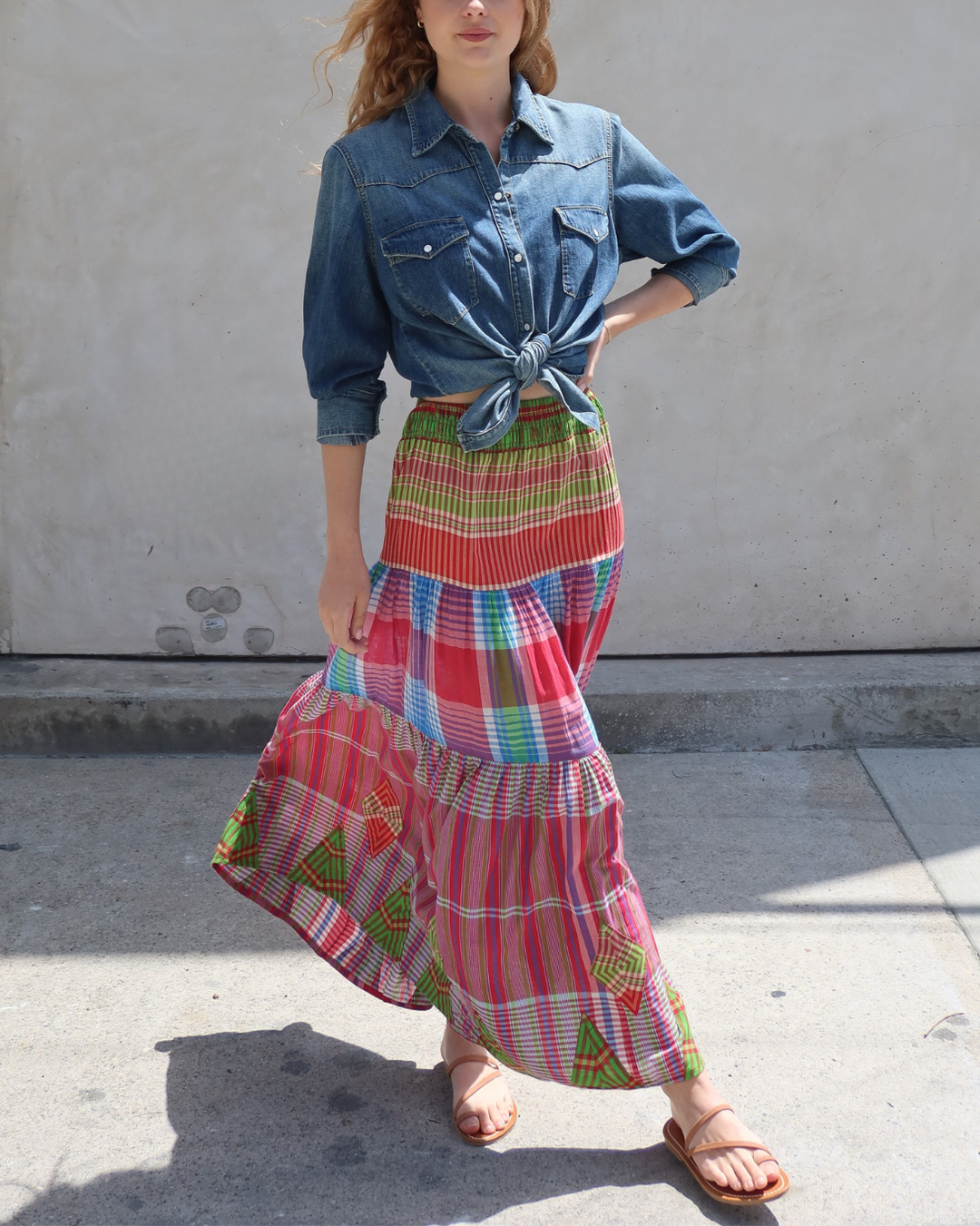 Rudra Skirt | Red