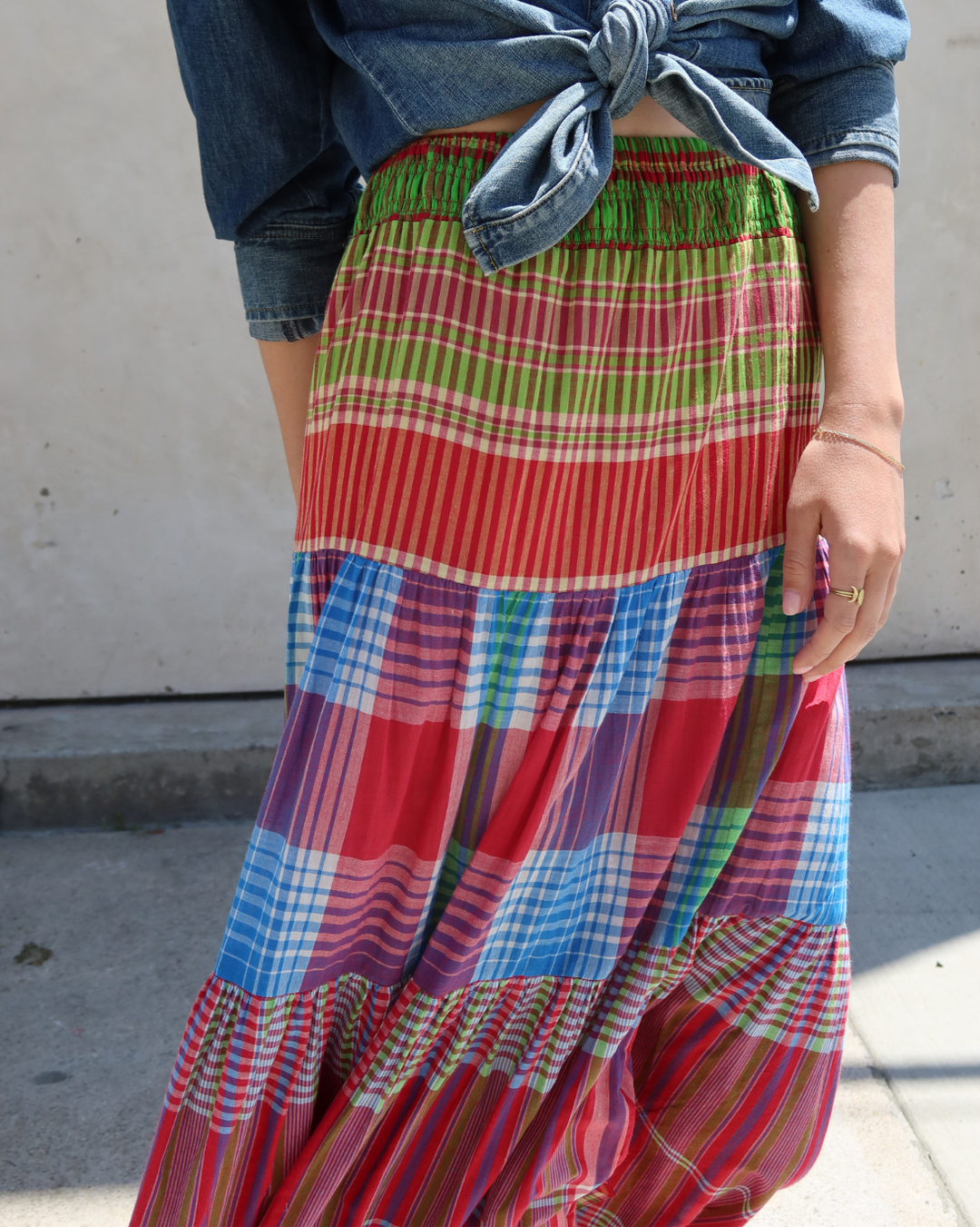Rudra Skirt | Red