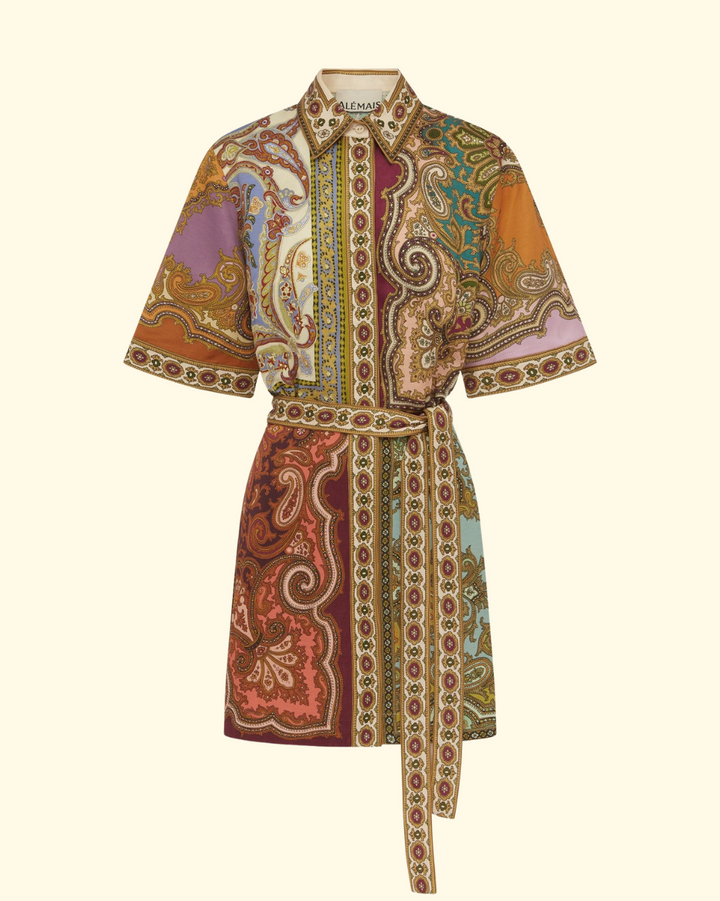 Clemenza Spliced Mini Dress | Multi