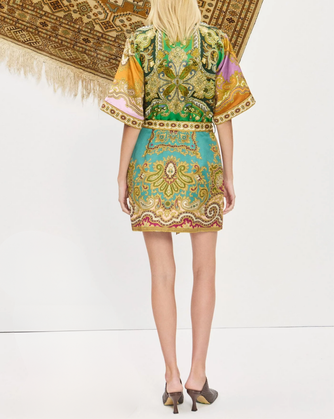 Clemenza Spliced Mini Dress | Multi