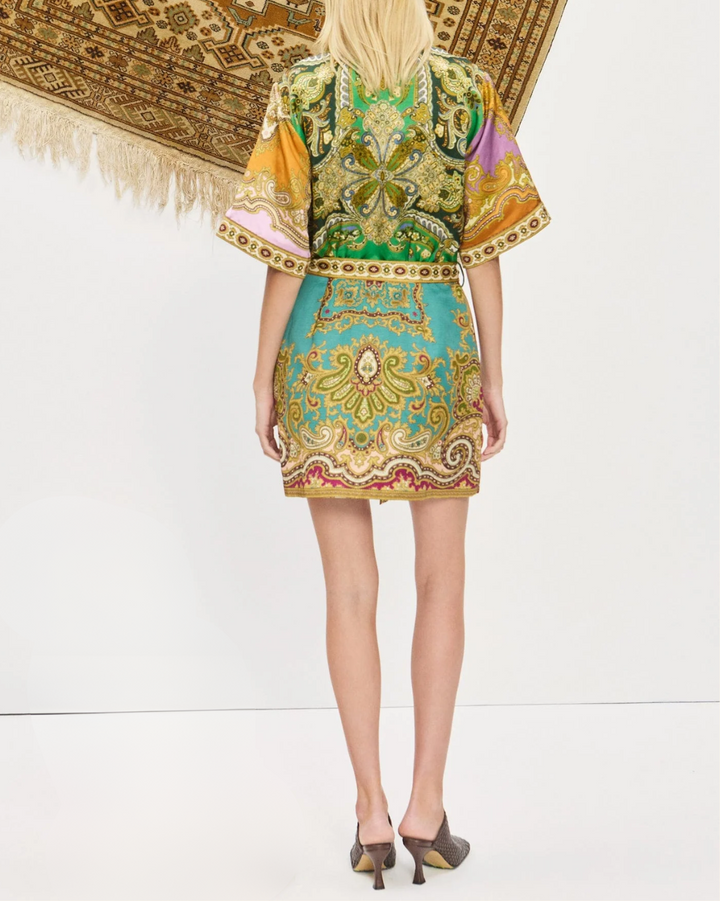 Clemenza Spliced Mini Dress | Multi