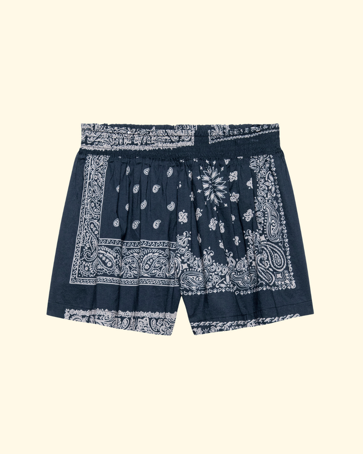 The Smocked Sleep Short | Bandana Patchwork
