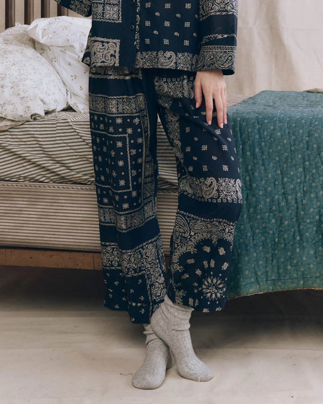 The Easy Sleep Pant | Bandana Patchwork