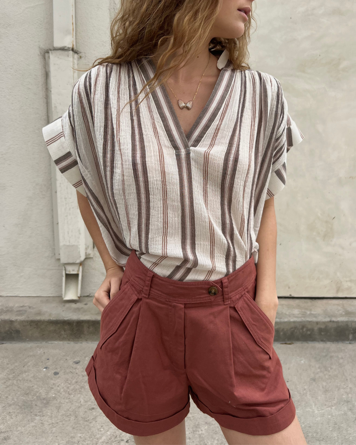 Enoa Short | Terracotta