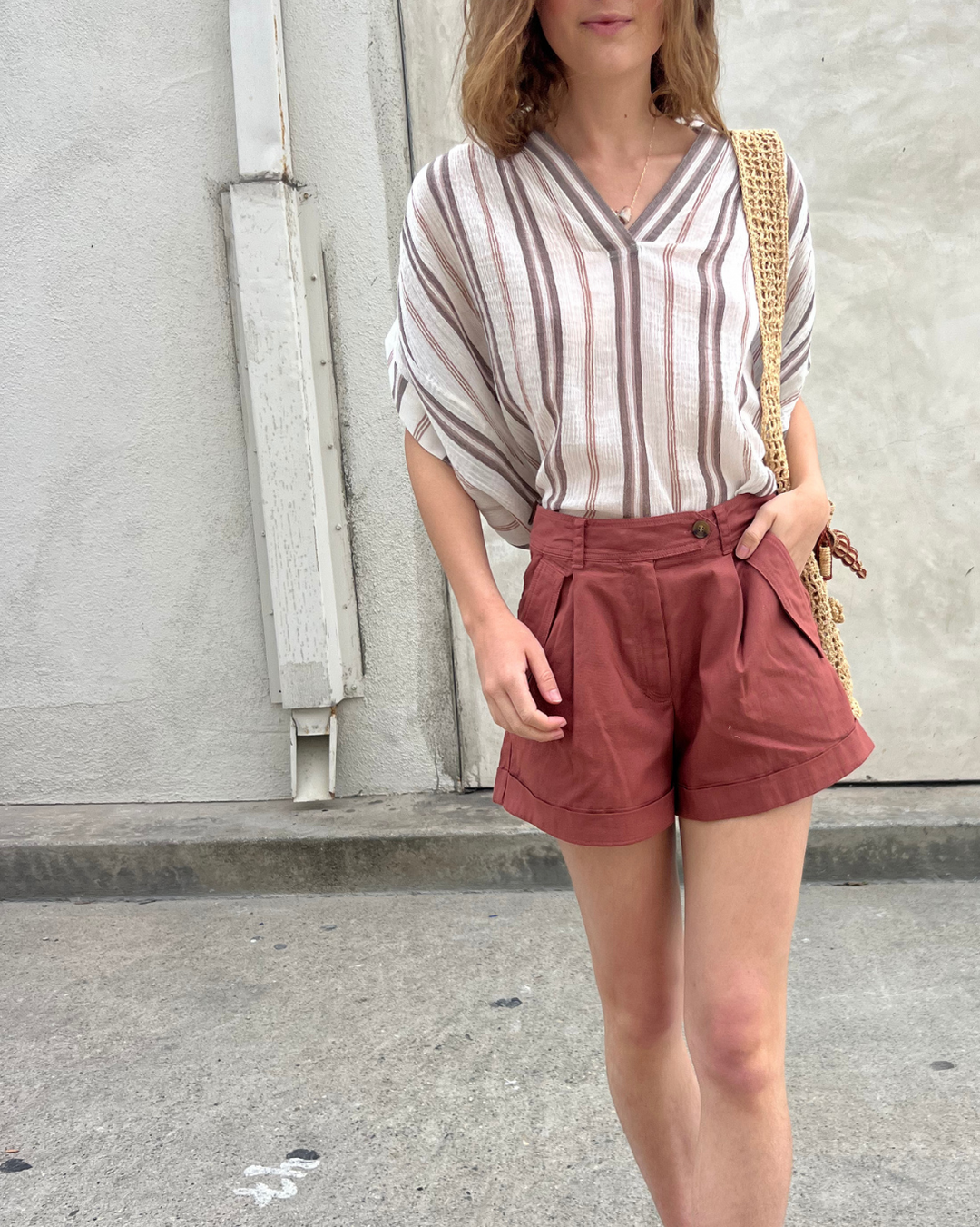 Enoa Short | Terracotta