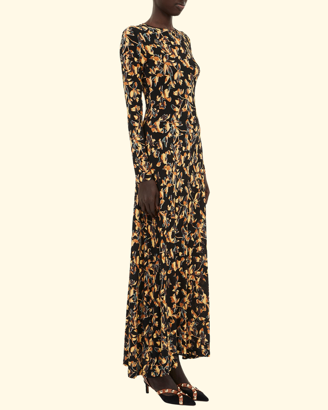Amari Jersey Long Sleeve Dress | Solaris