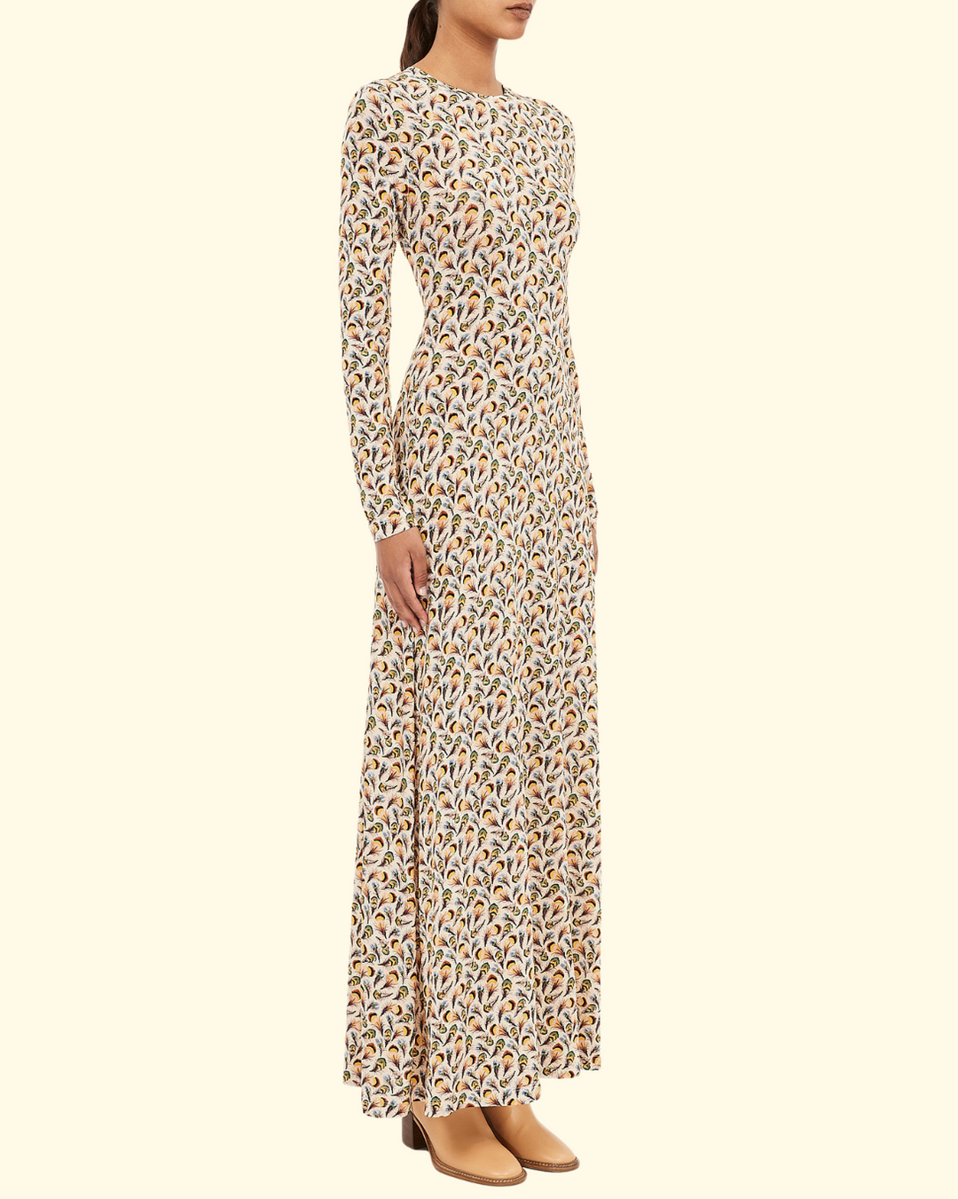 Amari Jersey Long Sleeve Dress | Swan