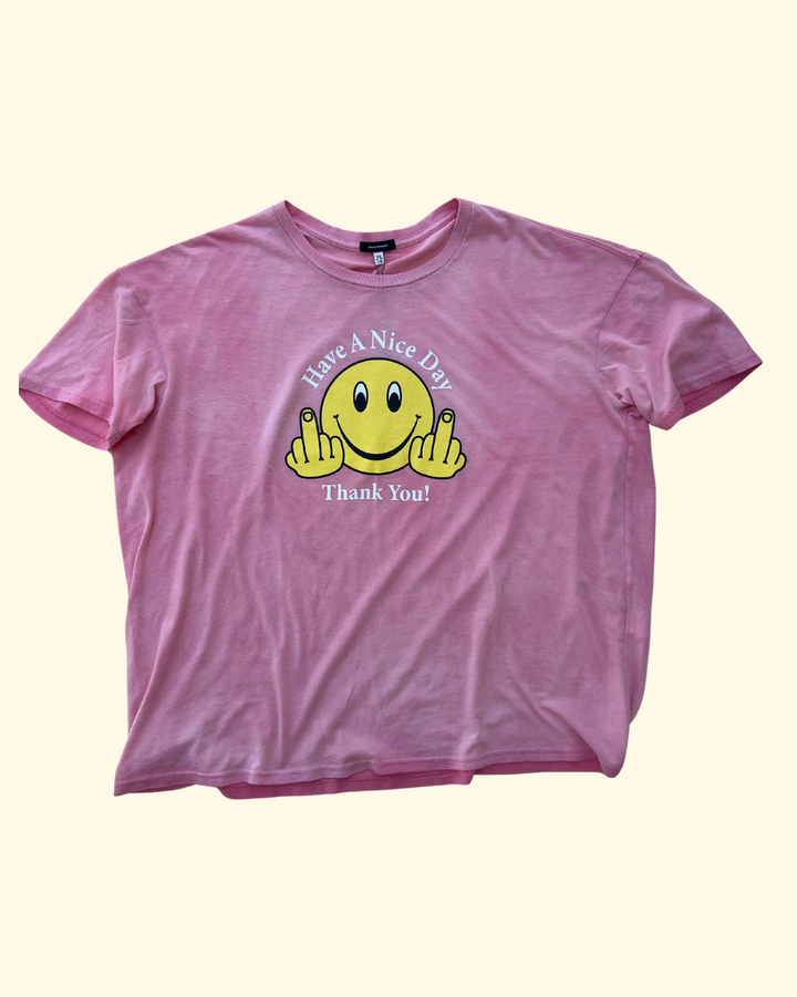 Have a Nice Day Relaxed Tee | Pink