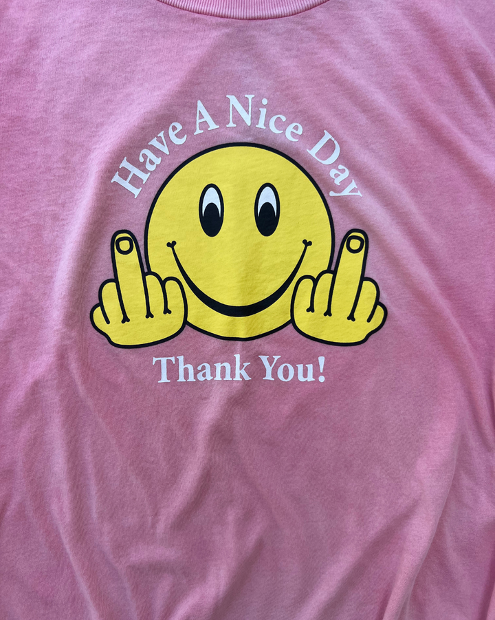 Have a Nice Day Relaxed Tee | Pink