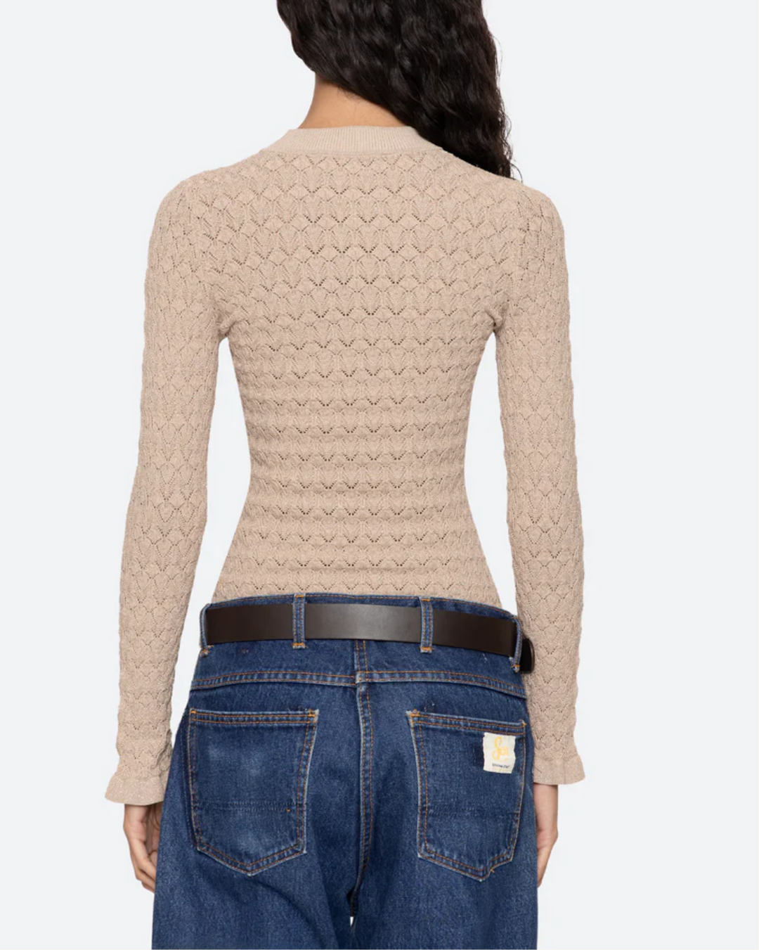 Ruby Knit Top | Champagne