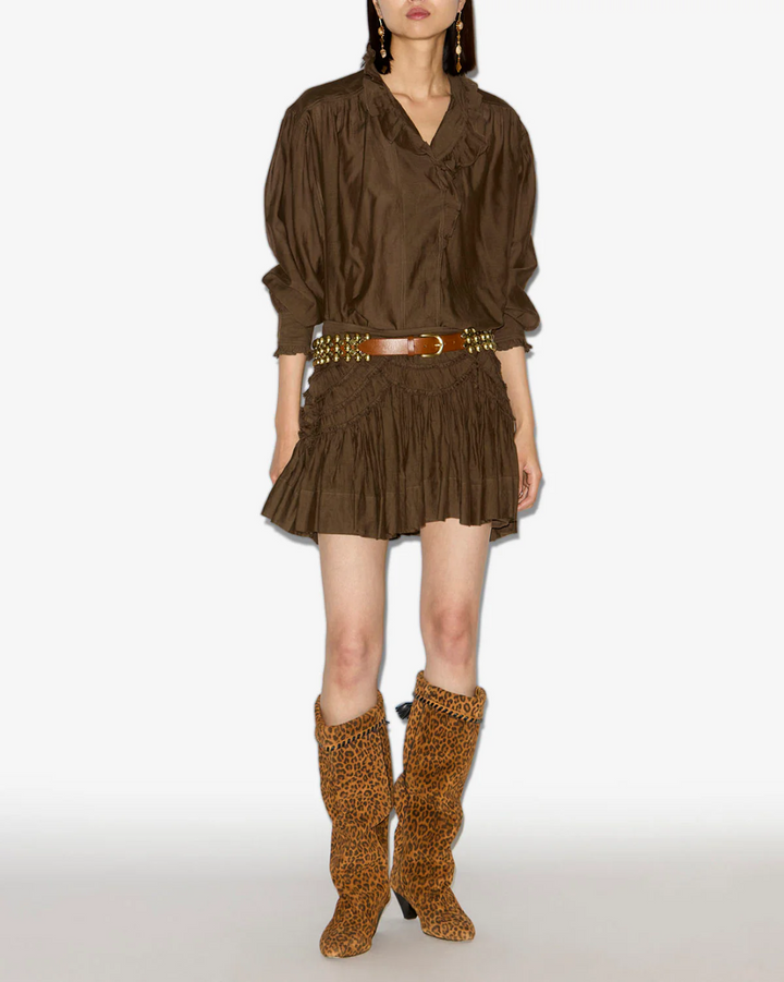 Ceola Skirt | Dark Khaki