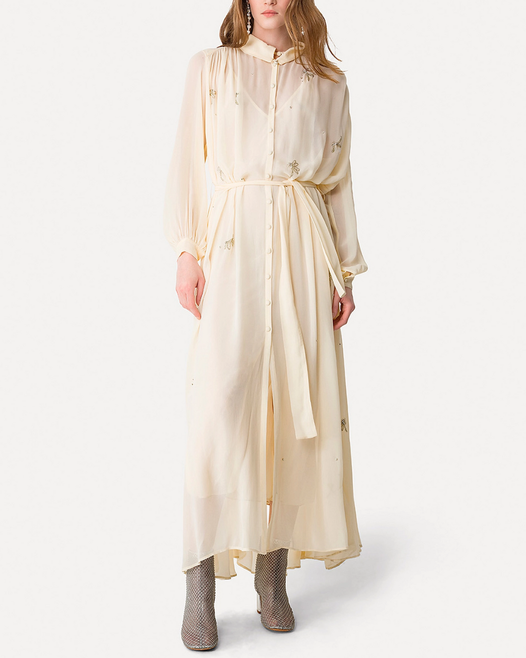 Carousel Des Sylphes Embroidery Dress | Cream