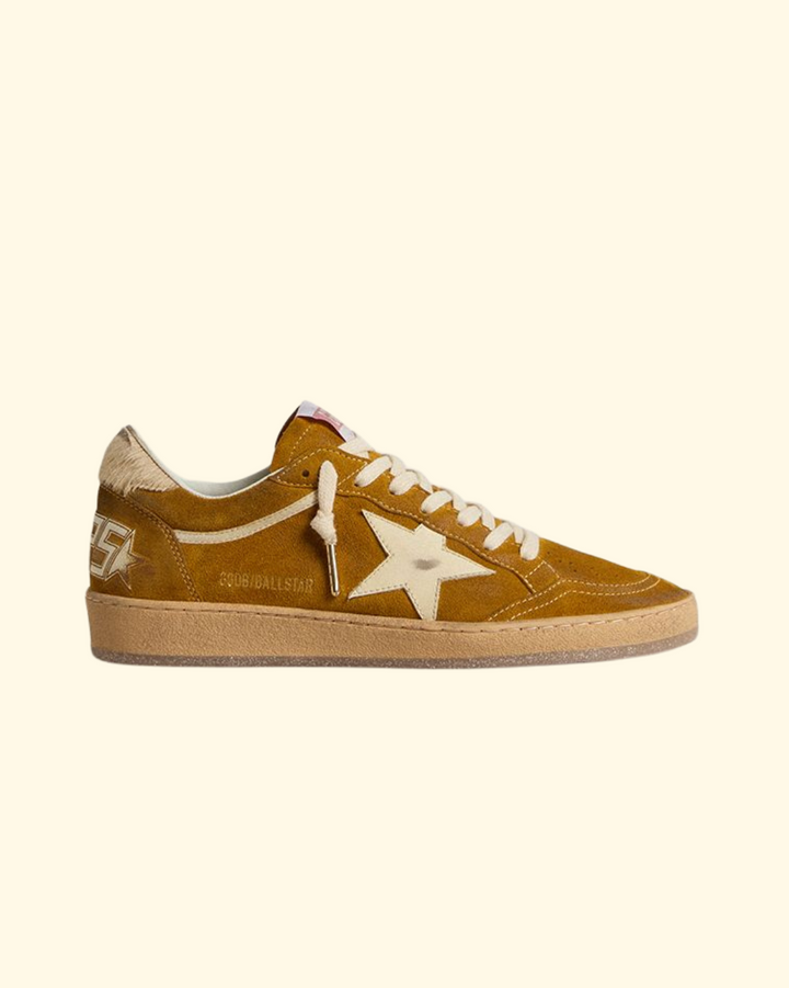 Ballstar Suede leather star | Ocre/Cream/Beige