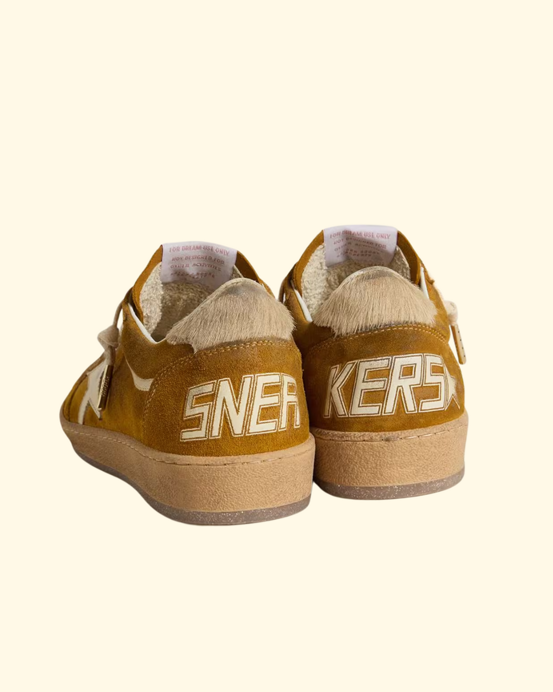 Ballstar Suede leather star | Ocre/Cream/Beige