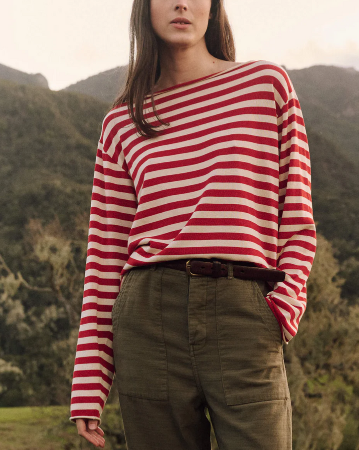 The Sailor Sweater | Maple Stripe